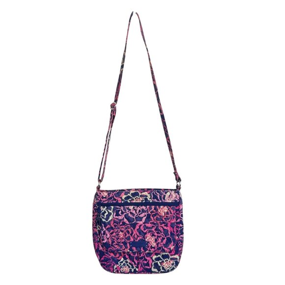 Vera Bradley Triple Zip Hipster crossbody in the retired Katalina Pink pattern. - Picture 1 of 14